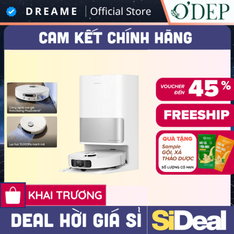 Robot lau sàn hút bụi tự làm sạch Dreame L10s Ultra Gen 2/ L10 Ultra / D20 Ultra/ L10s Ultra Gen 3 -