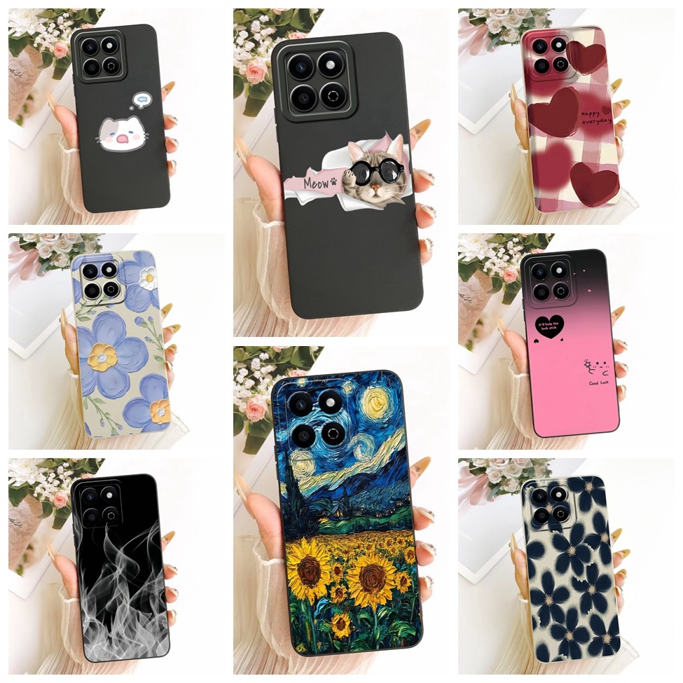 Ốp Điện Thoại Honor X7C 4G Ốp Lưng ALT-LX2 Silicon Thời Trang Mèo Dễ Thương Họa Tiết Ngộ nghĩnh Chốn