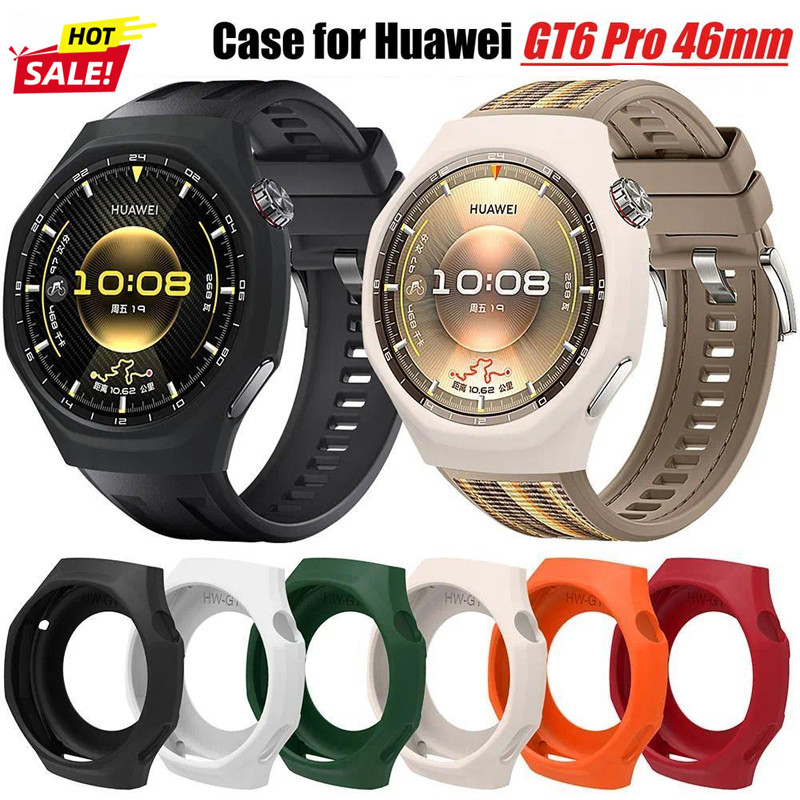 Ốp Mềm Cho Huawei Watch GT6 pro 46mm Vỏ Silicon Vỏ Bảo Vệ Ốp Lưng Nhiều Màu Sắc Bảo Vệ Màn Hình Cho 