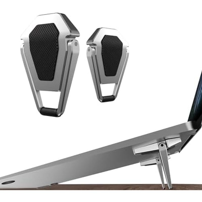 Laptop Stand Portable,Zinc Alloy Laptop Mini Stand,Laptop Riser Invisible,Ergonomic Laptop Stand Coo