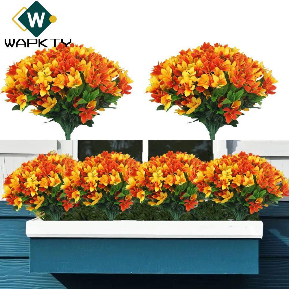 WAPKTY Nhân Tạo Morning Glory, Cây Giả Thực Tế Morning Glory Hoa Nhân Tạo, Chất Lượng Cao DIY Hoa Mề