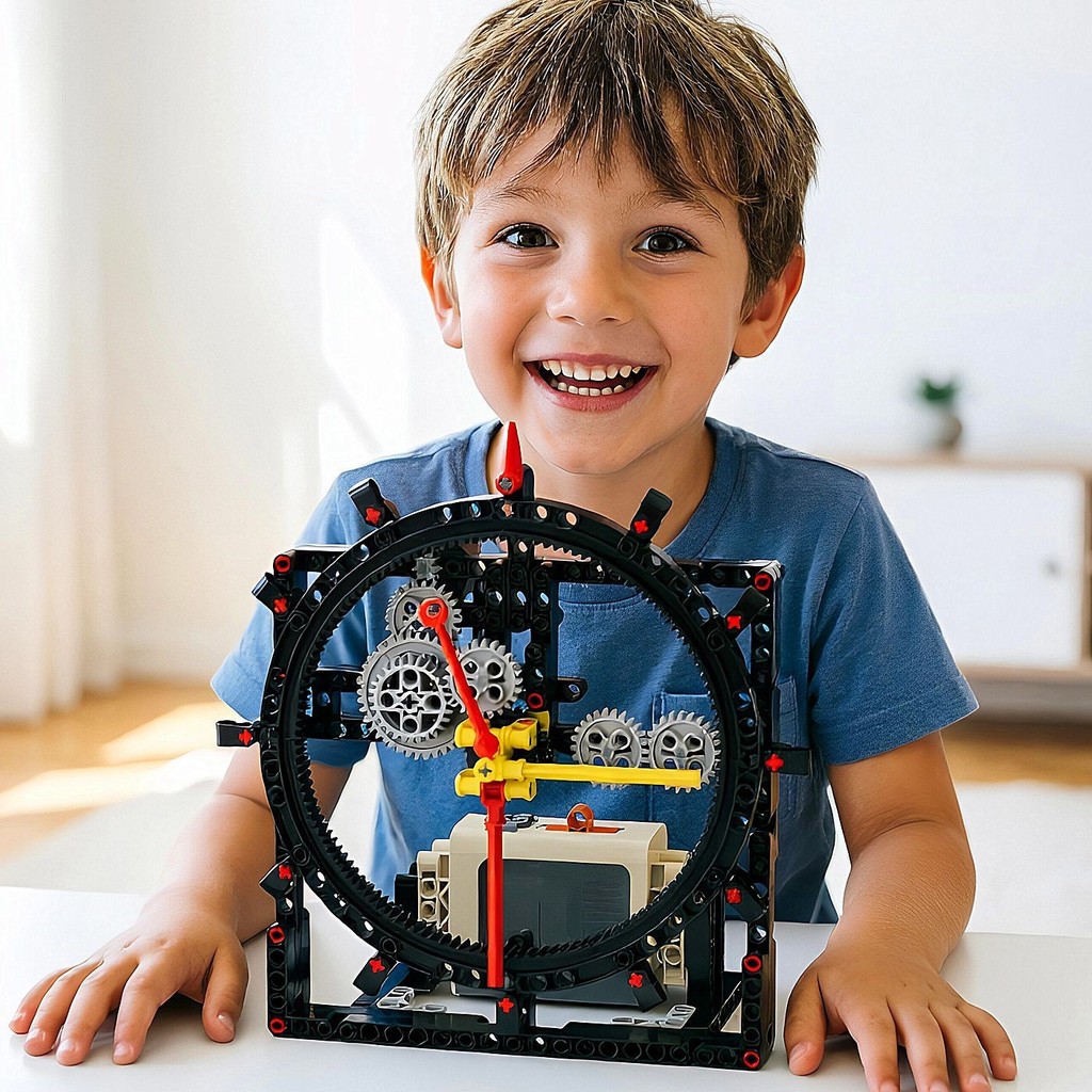 Tương thích với Lego Đồng Hồ Cơ Khoa Học Giáo Dục Bộ Cơ Mô Hình Lắp Ráp Đồng Hồ Đồng Hồ Đồng Hồ Điện