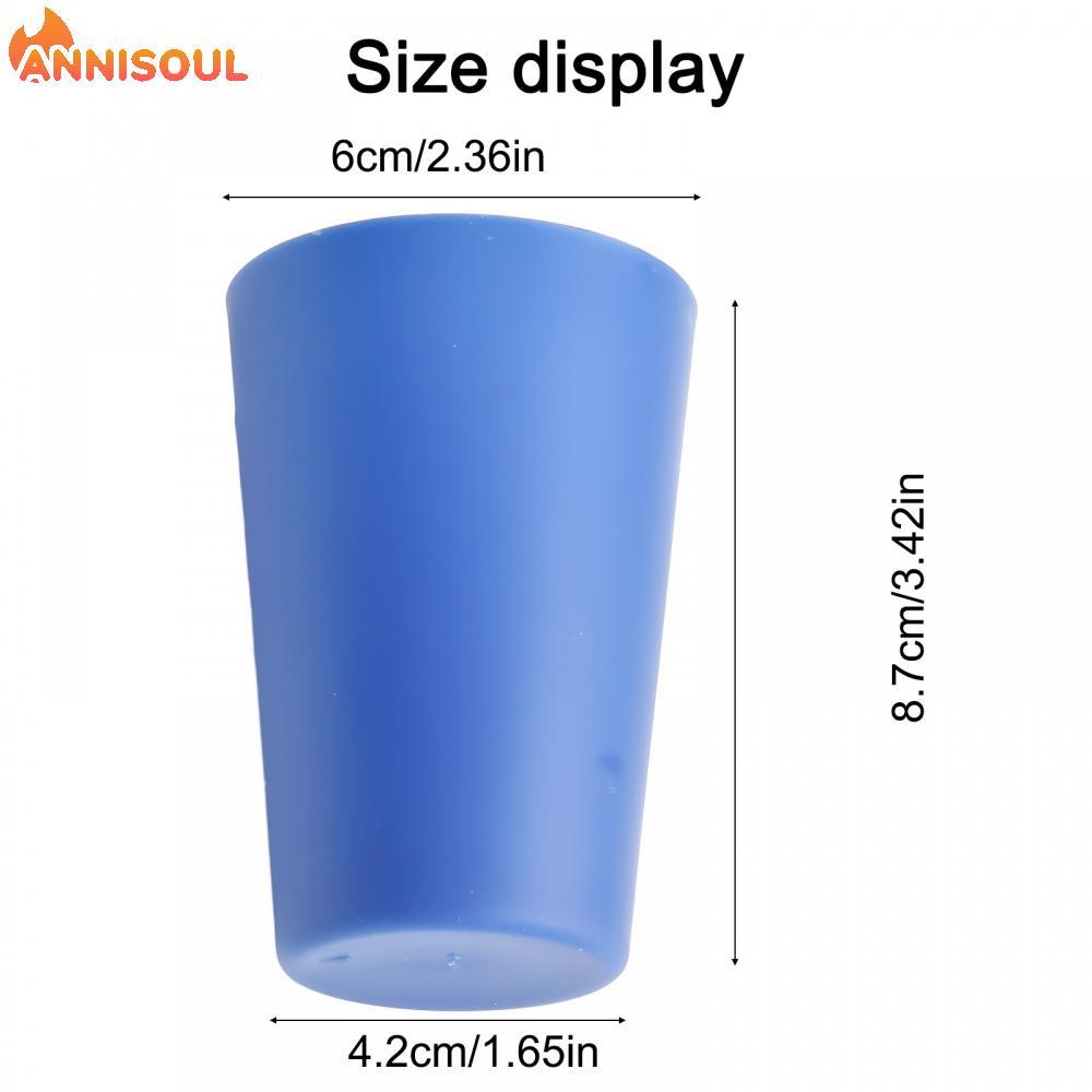 [NISO]Set of 6 Colorful Stackable Cups Eco Friendly Unbreakable Drinking Cups Reusable