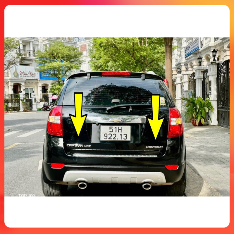 Tem logo chữ nổi xe CHEVROLET, tem trang trí xe Chevrolet
