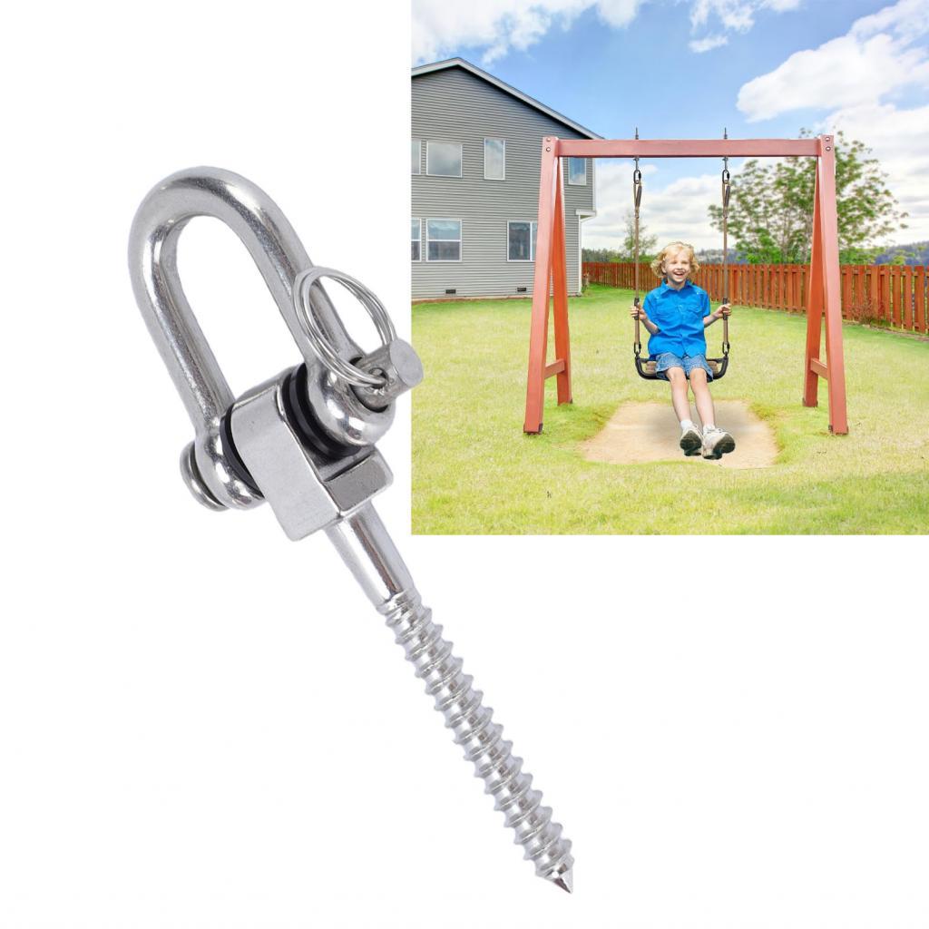 kkmoon-VN Fesjoy Bền Chịu Thời Tiết 1500LB Thép Không Gỉ Xoay Móc Treo Móc Đấm Túi Tập Yoga Võng Tập