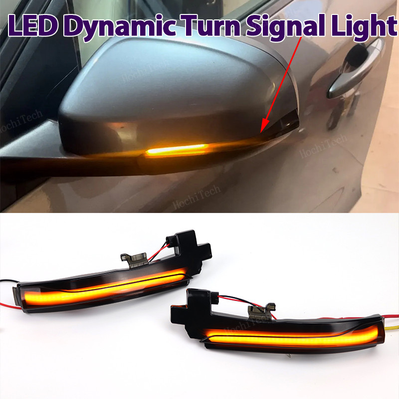 Đèn LED nhấp nháy năng động Đèn báo rẽ bên gương nhấp nháy cho Volvo S60 V40 V60 CC S80 II V70 III
