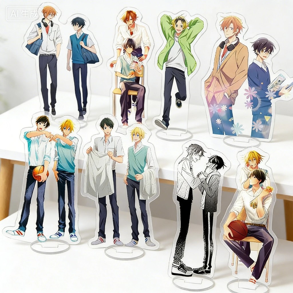 Standee anime Sasaki và Miyano mô hình mica trang trí bàn học Sasaki Shuumei Miyano Yoshikazu móc kh
