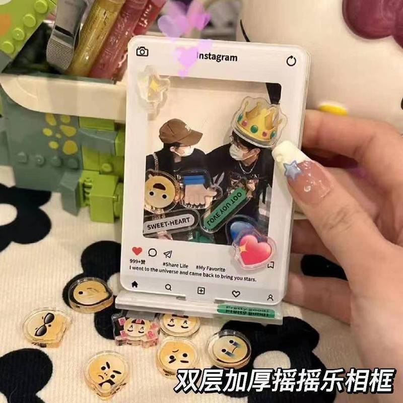 Sáng Tạo Polaroid Ảnh Acrylic Khung Ảnh Polaroid 10cm Ảnh Khung Acrylic Photocard Display Stand 4.22