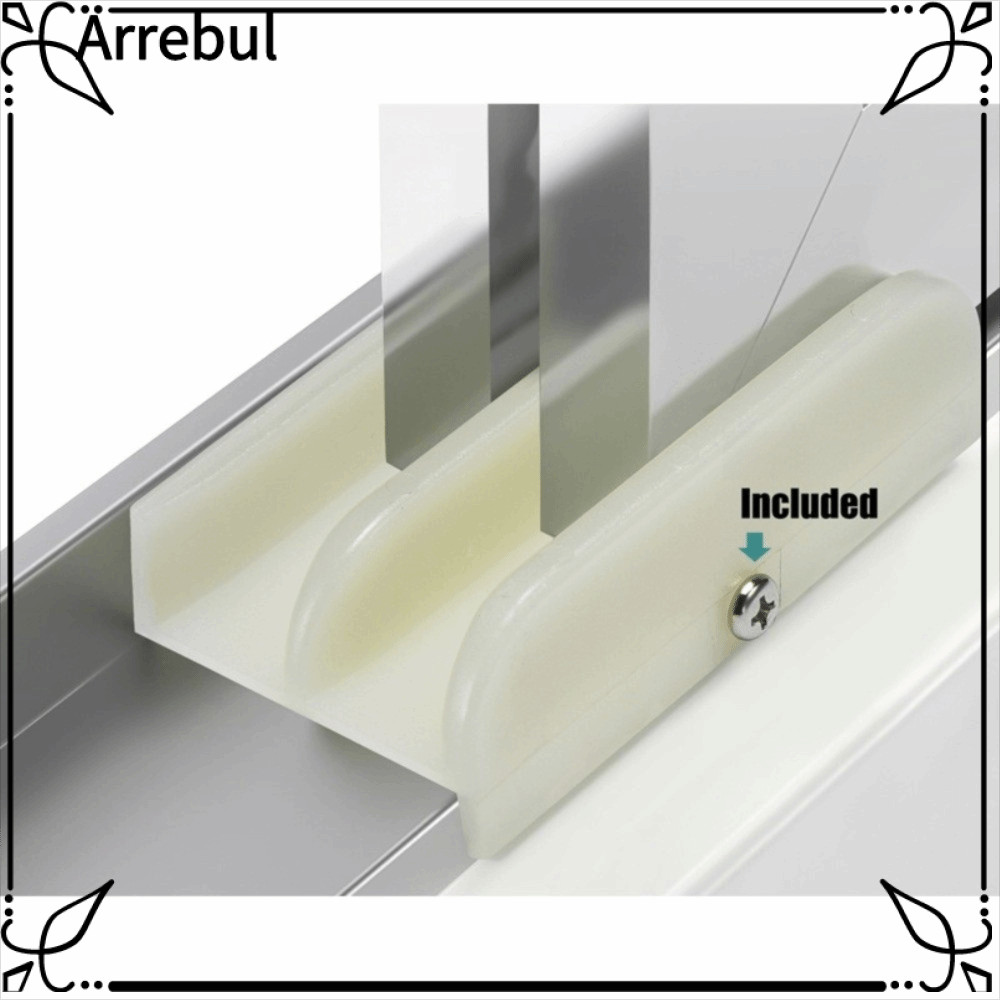 Đường ray dưới cửa tắm trượt ARREBUL M6219, Kênh 1 / 2 inch Đường ray nhựa thủy tinh dày 7 / 16 inch