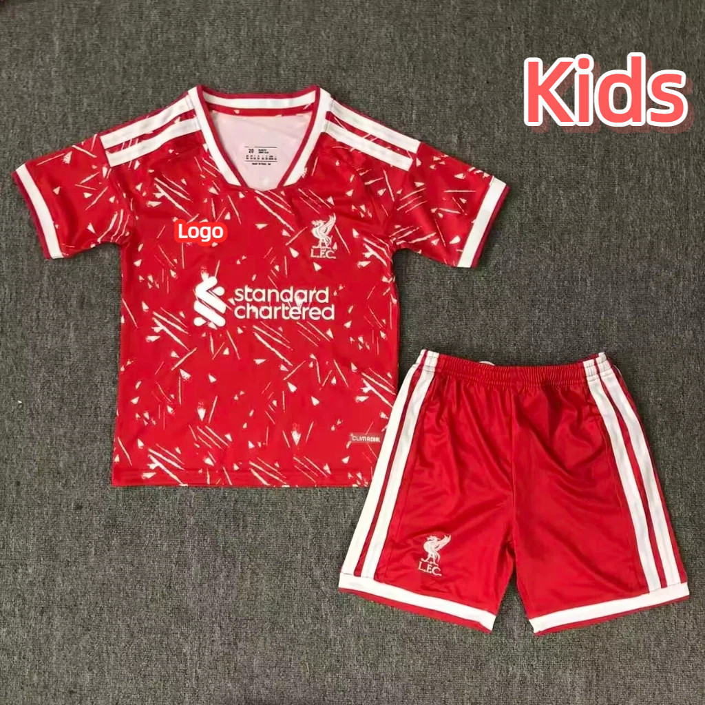 26 / 27 Liverpool Home Kids Football Premium Jersey Set-FS