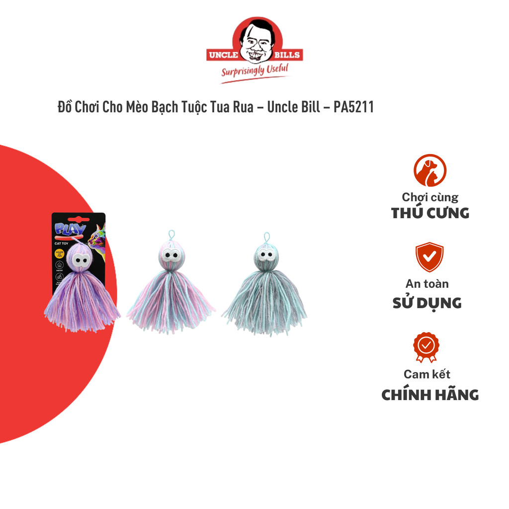 Đồ Chơi Cho Mèo Bạch Tuộc Tua Rua – Uncle Bill – PA5211