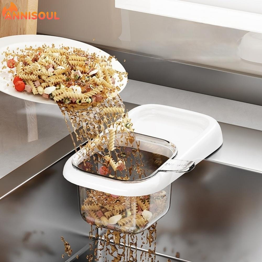 [NISO]Fine Mesh Kitchen Drain Basket with Suction Cup for Fruits Vegetables Tea Leaves