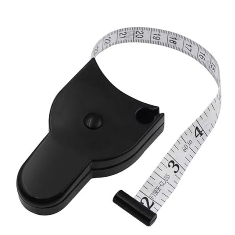 1pc Black Body Measuring Tape,Retractable Measuring Tape for Body Accurate Way to Track Weight Loss 
