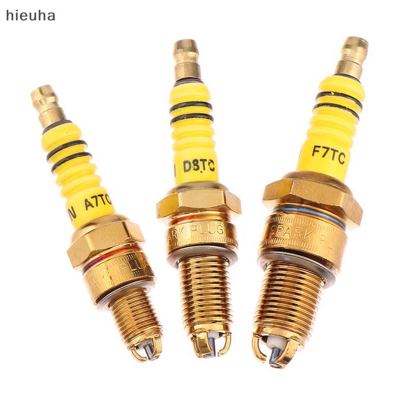 Pff 1pcs Spark Plug 3 ba điện cực a7tc d8tc cho GY6 CG 50 70 110 125 150cc xe máy ATV Xe tay ga Dirt