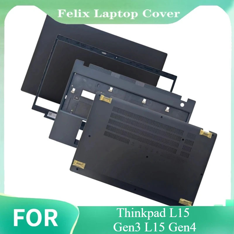Thay Thế Bao Laptop LCD Mặt Sau Dành Cho Thinkpad L15 Gen3 L15 Gen4 Bàn Phím Viền Trước Trên Dưới Ốp