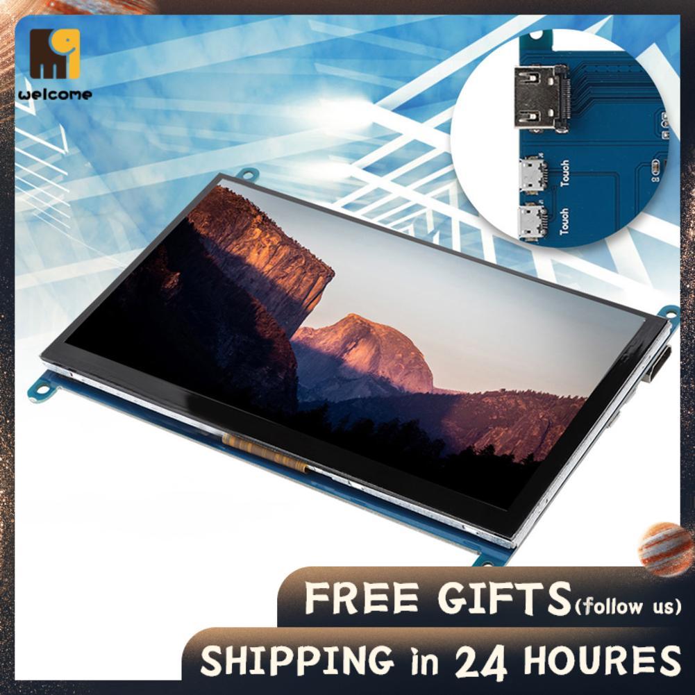 Welcomehome Welcomehome Ciglow Raspberry Monitor 7 Inch 1024x600 Ultra HD LCD Màn hình cảm ứng điện 
