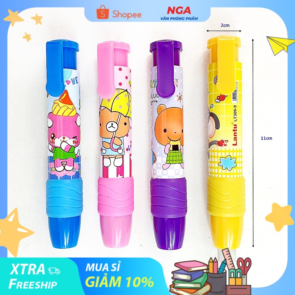 [MUA SỈ GIẢM 10%] [COMBO 2 CÂY] Gôm bấm Lantu 309-9