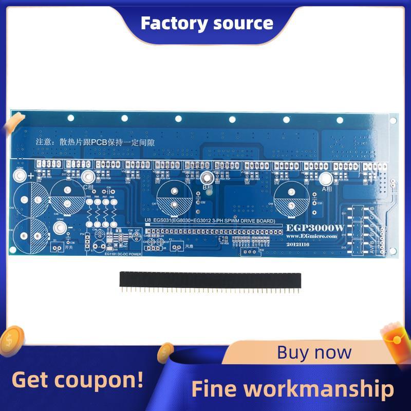 1 Chiếc EGP3000W Ba Pha Biến Tần Sóng sin Nguyên Chất Bảng Điện PCB Trống Ban EG8030 Cho DIY Đáng Ti