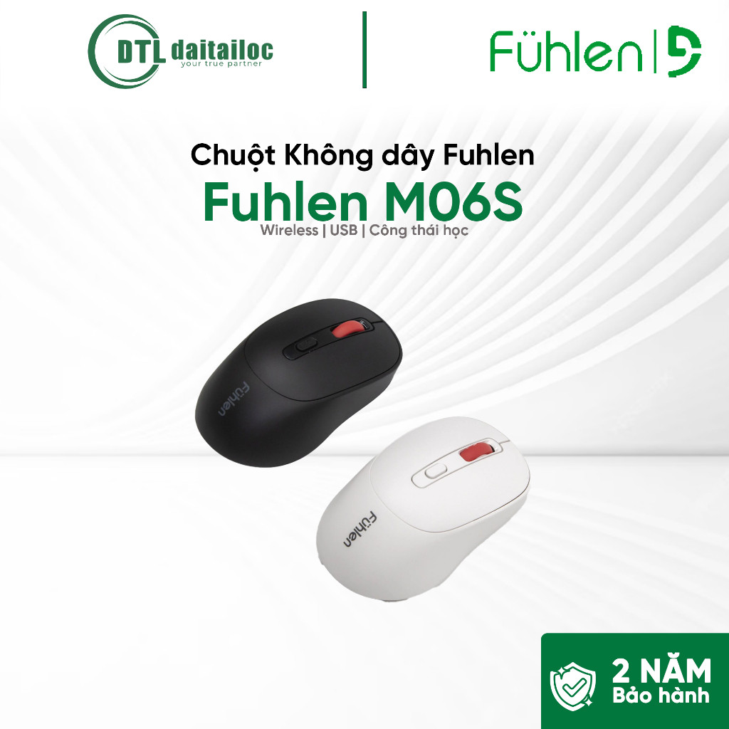 Chuột không dây Fuhlen M06s | Chính Hãng | Bảo Hành 24 Tháng