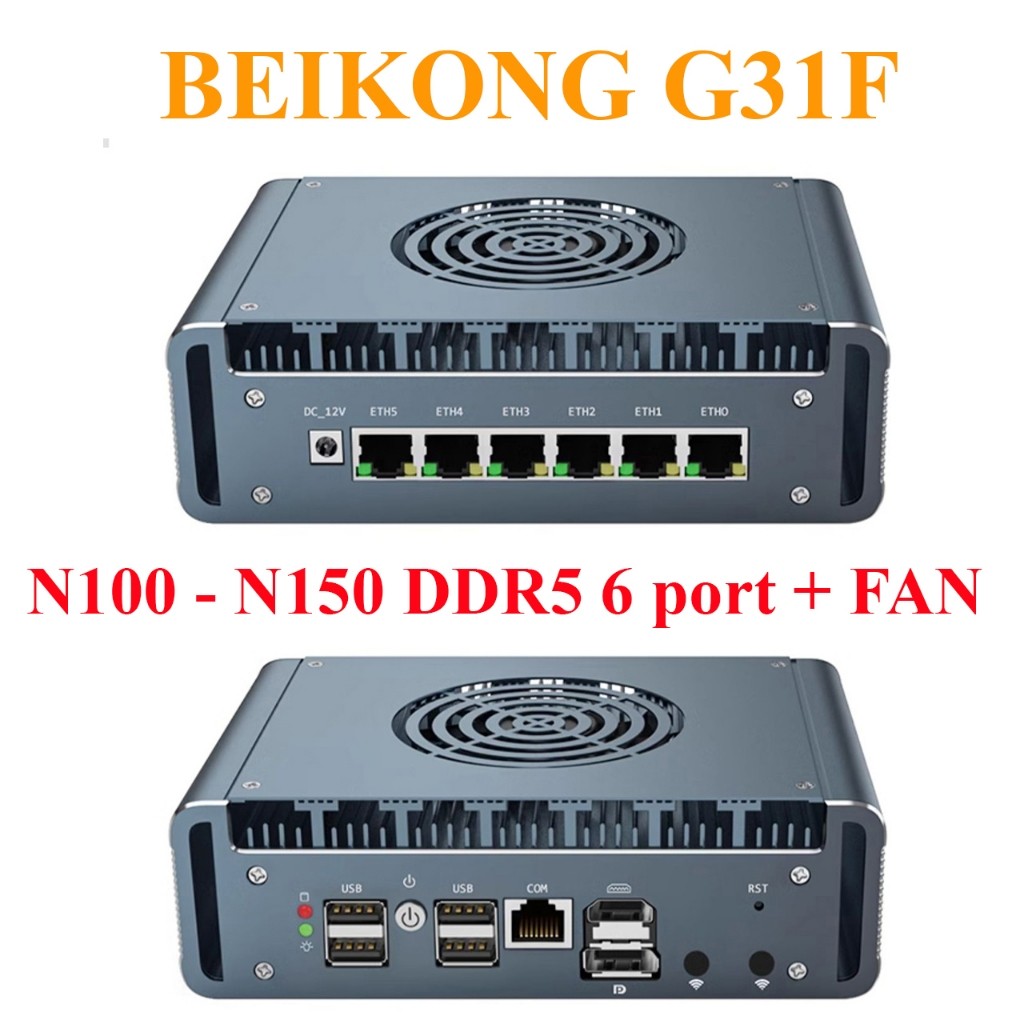 PC router , minipc N4100 , 6305, N5095 , N95 , N100 N150 , 7505 , 8505 port 2.5Gbps, chạy Routeros ,