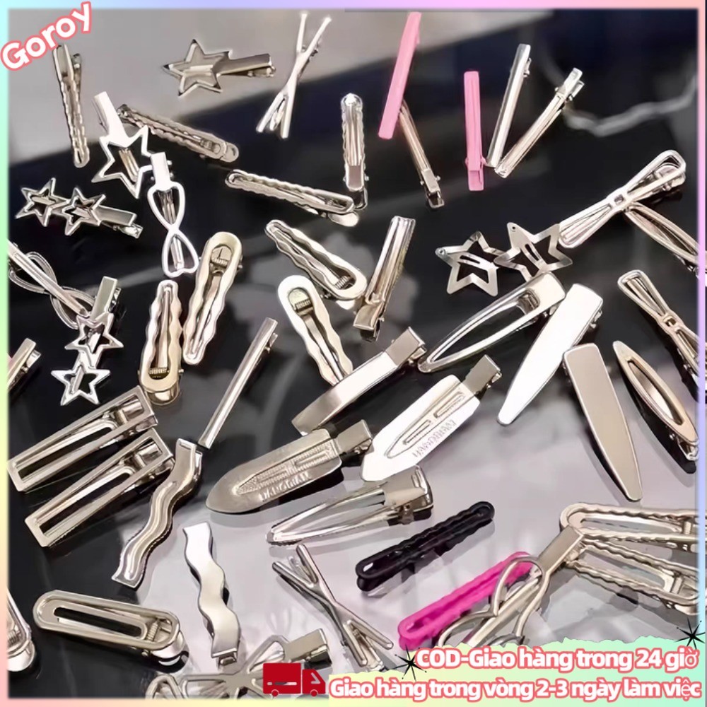(Lô hàng địa phương) 40 Chiếc Dopamine Girls Star Kẹp Tóc Bên Nổ Kẹp Tóc Nữ Phụ Kiện Tóc