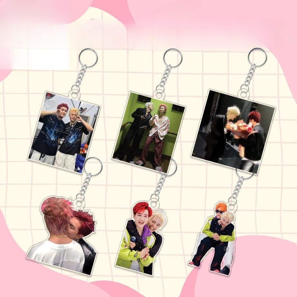 Móc khóa Rhyder và Captain Boy couple rhycap cute dễ thương chất liệu acrylic - ĐH