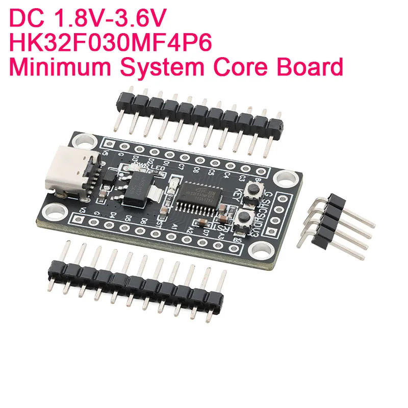 DC 1.8V-3.6V HK32F030MF4P6 Hệ thống tối thiểu Ban phát triển bảng lõi TYPE-C Thay thế bảng đánh giá 