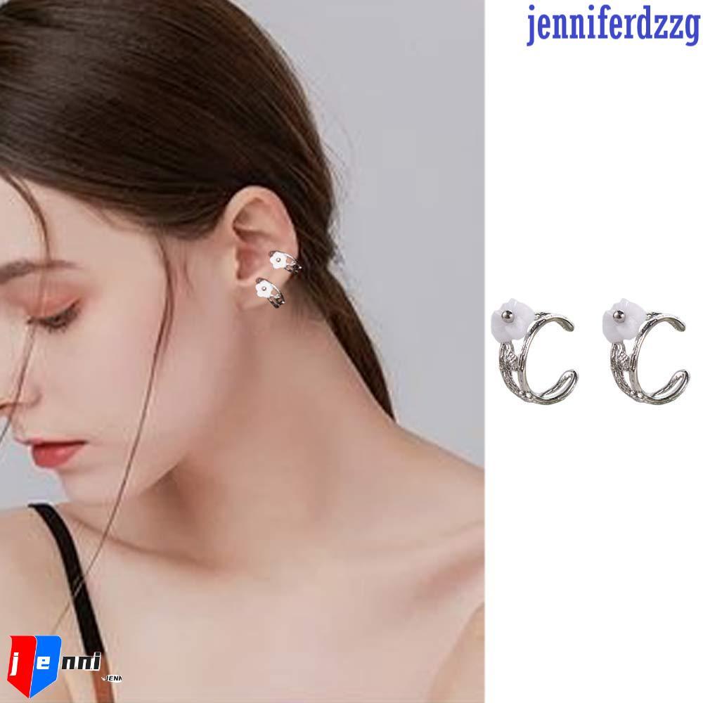 Jennifer Dzzg Kẹp Tai Hoa Thời Trang Thanh Lịch - Tai Vòng Đeo Hình Hoa Anh Tử