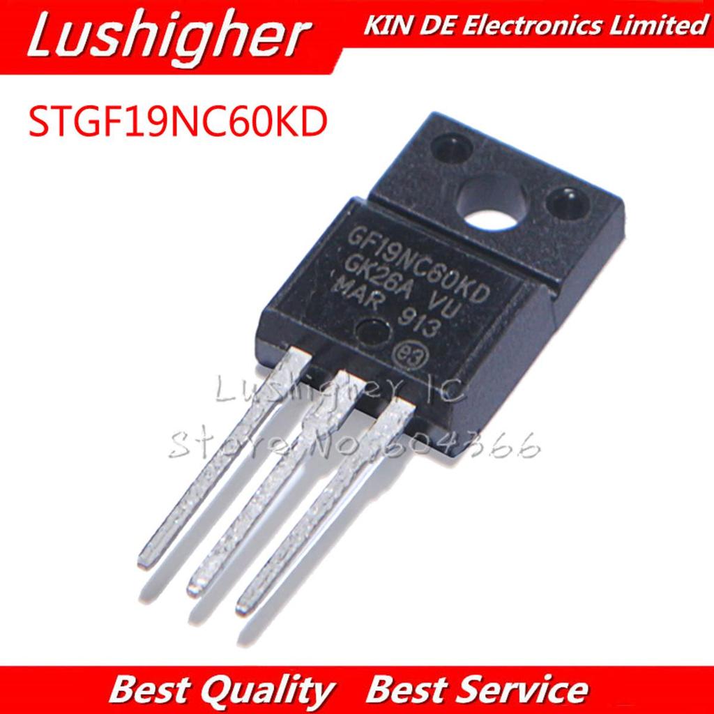 10 STGF19NC60KD TO-220F GF19NC60KD TO220F STGF19NC60 19NC60 TO-220 600V 19A