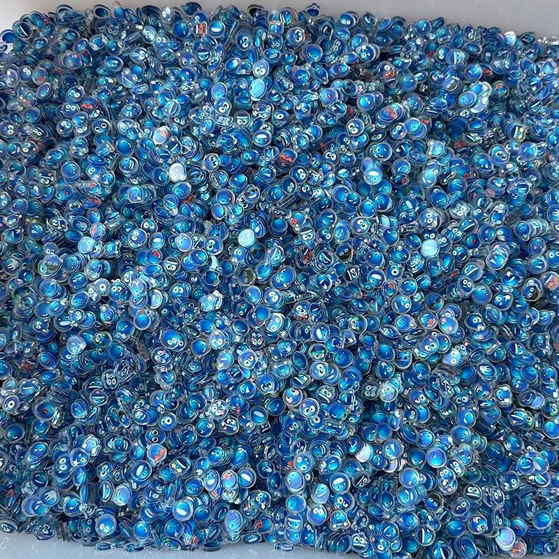 ((Mới) Blue Bean Emoticon Hoạt Hình Anime DIY Handmade Dây Gai Dầu Lắc Nhạc (Mới) Blue Bean Emoticon
