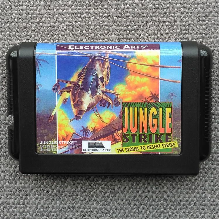 [Thẻ trò chơi có sẵn] Thẻ Sega MD < Jungle Attack > Series Hai phần GENESIS Jungle Strike