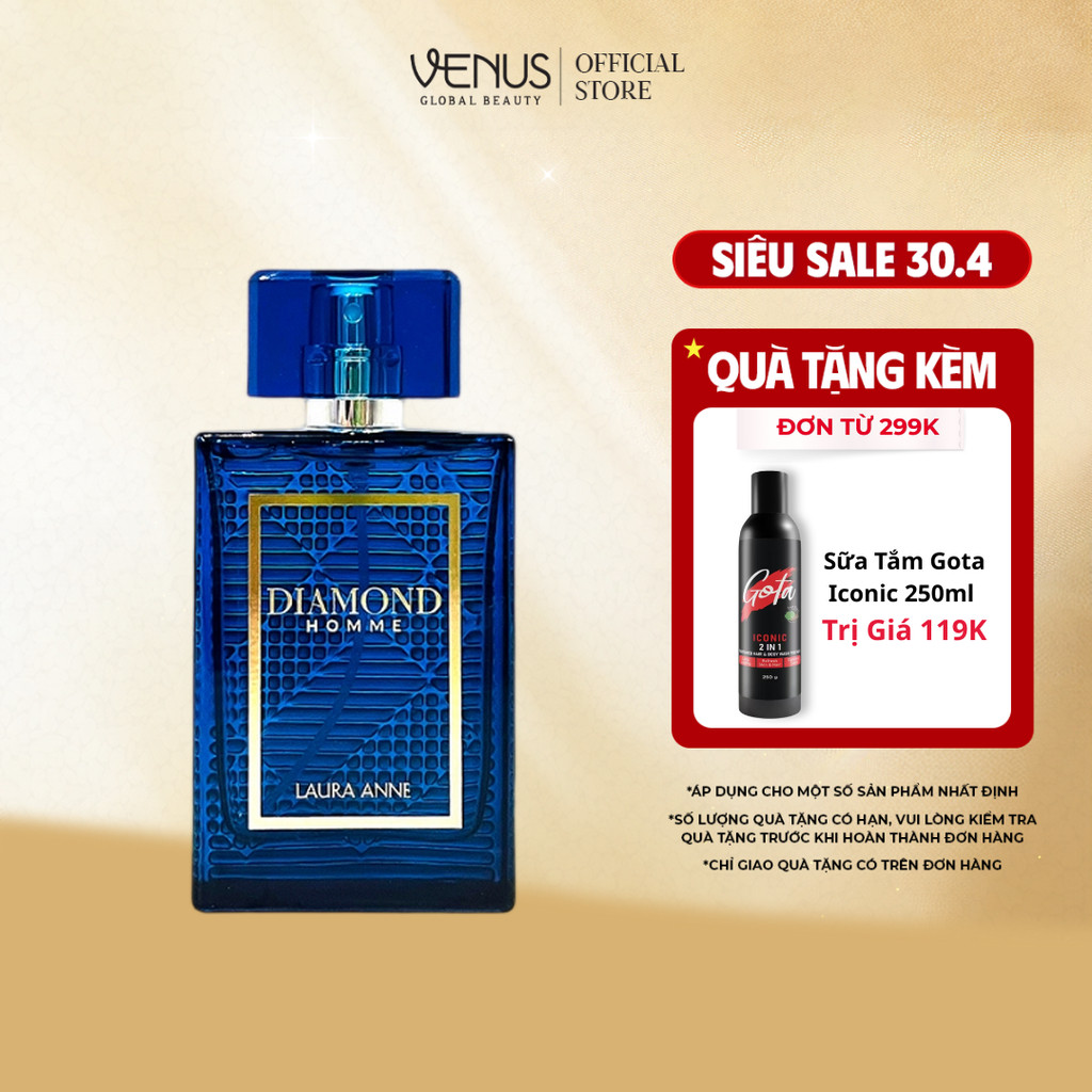 [MUA 1 TẶNG 1] Nước Hoa Nam Diamond Homme hương thơm nam tính, sang trọng 45ml