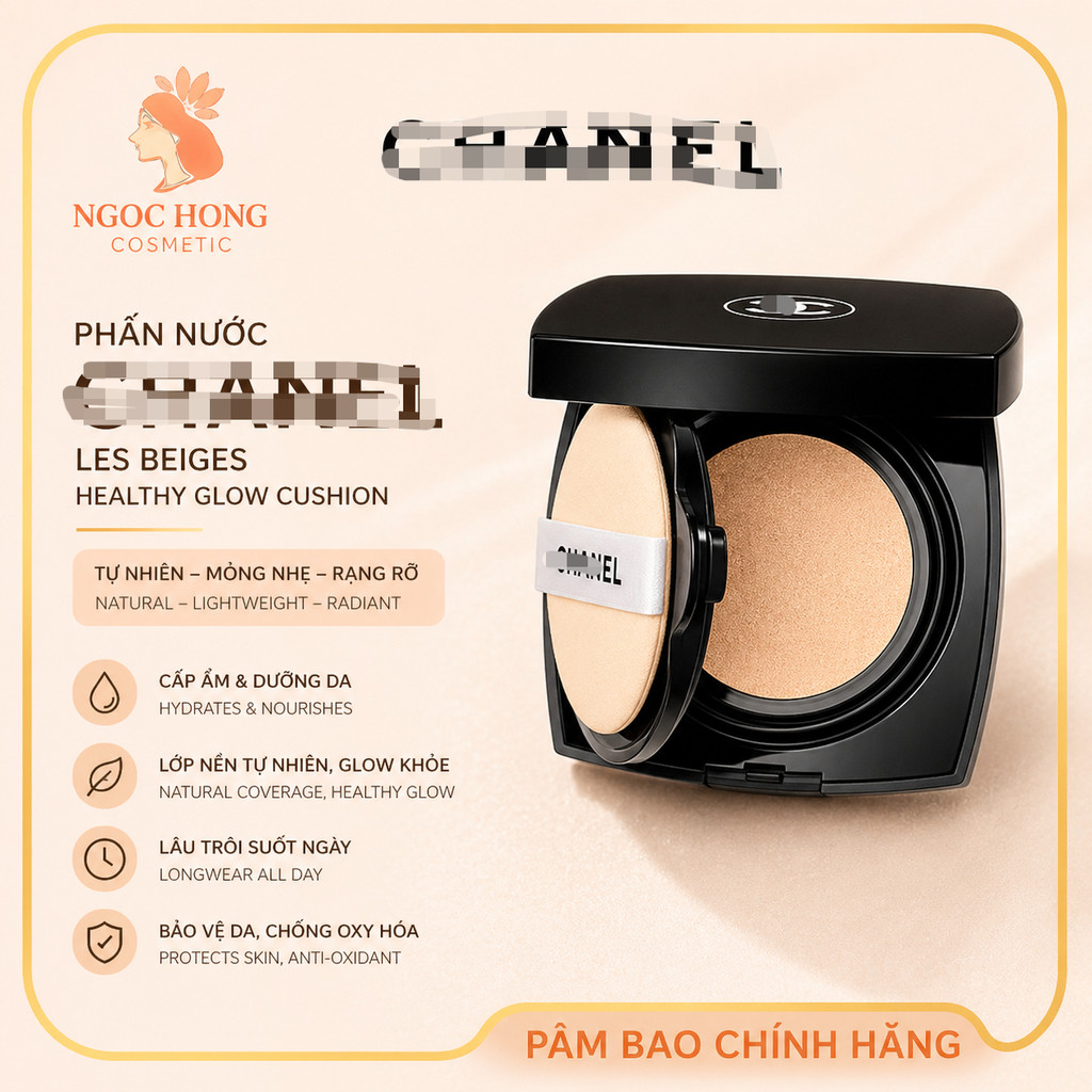 [Chính Hãng] Cushion ℂℍ𝔸ℕ𝔼𝕃 𝗟𝗲𝘀 𝗕𝗲𝗶𝗴𝗲𝘀 𝗛𝗲𝗮𝗹𝘁𝗵𝘆 𝗚𝗹𝗼𝘄 𝗚𝗲𝗹 𝗧𝗼𝘂𝗰𝗵 Căng Bóng Mịn Da Fullbox Fullsize