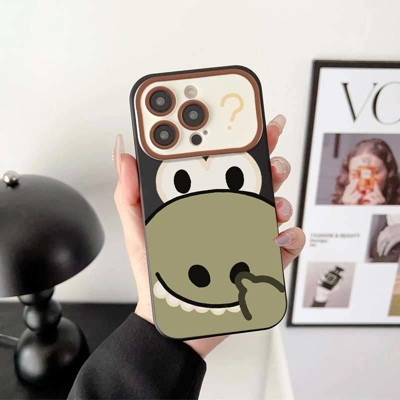 Ốp Bảo Vệ Mờ Chống Sốc Bao Gồm Tất Cả Booger Mềm Chọn Dấu Câu Hỏi Cá Sấu Nhỏ Tương Thích iPhone 17PR