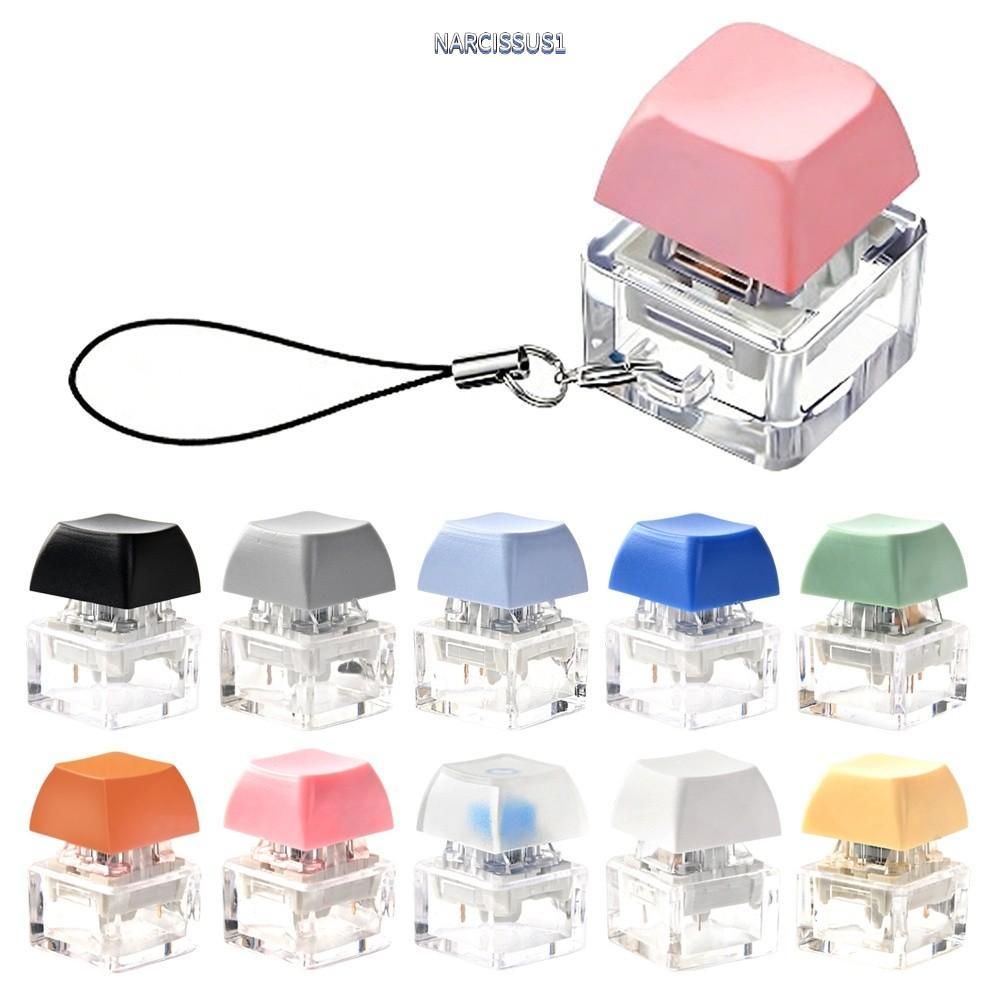 NARCISSUS1Y7KJ Mũ bàn phím ngón tay, Keycap Phím nút Fidget Móc khóa, Thư giãn Không có đèn Bàn phím
