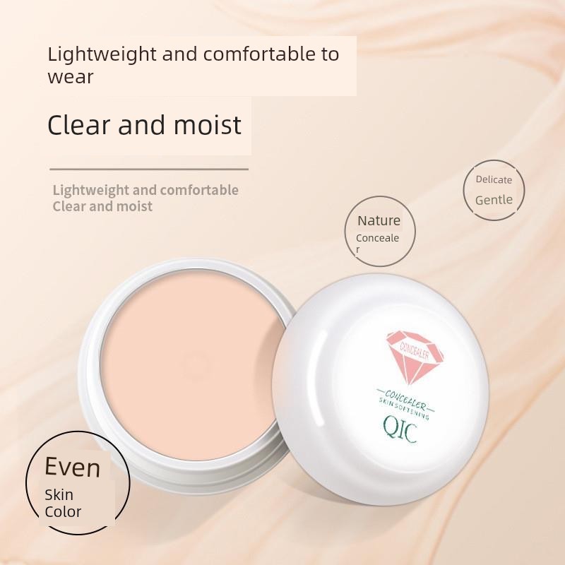 che khuyết điển luna che khuyết the saem QIC Qinicai Kem Che Khuyết Điểm Da Mềm Kem Nền Tinh Tế Phù 