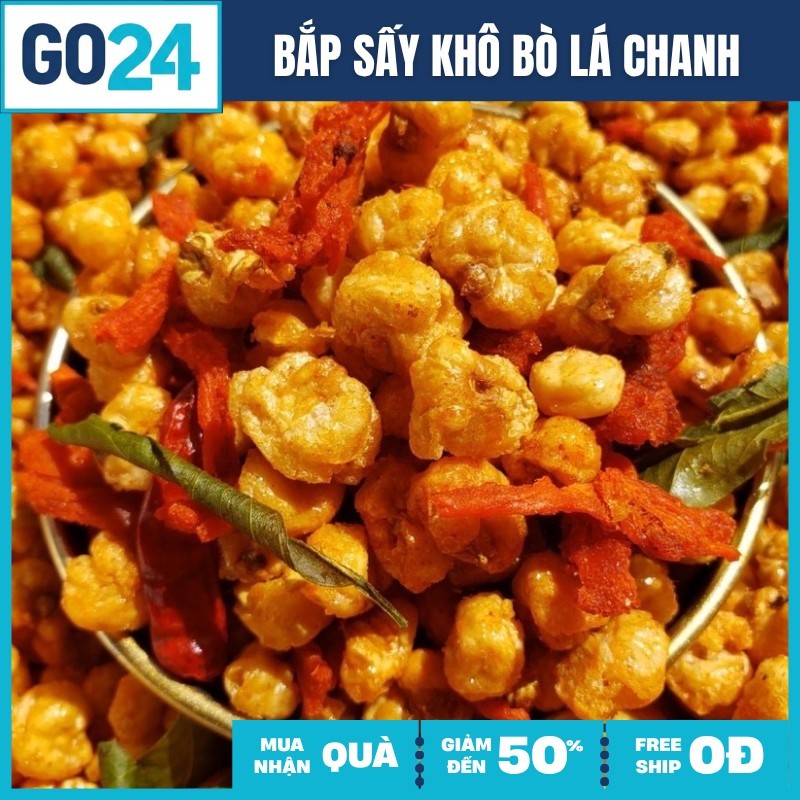 [MỚI VỀ] Bắp Sấy Khô Bò Lá Chanh - Giòn Rụm Đậm Đà - Bắp Khô Bò - Bắp Rang - Bắp Sấy Mix Khô Bò