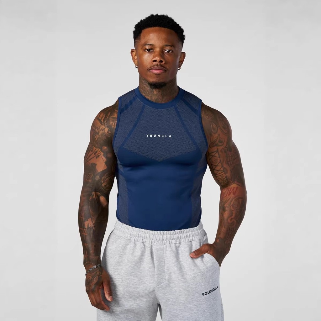 New Sports Vest Tights High Elastic Training Clothes Jogging Exercise Workout Clothes Top Thời trang