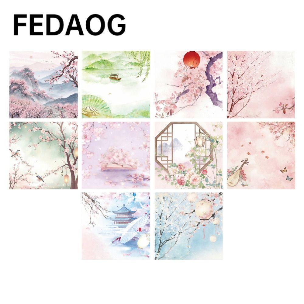 FEDAOG 60 tờ Giấy thủ công hoa, Phong cảnh truyền thống Giấy Origami phong cách Trung Quốc, Giấy gấp