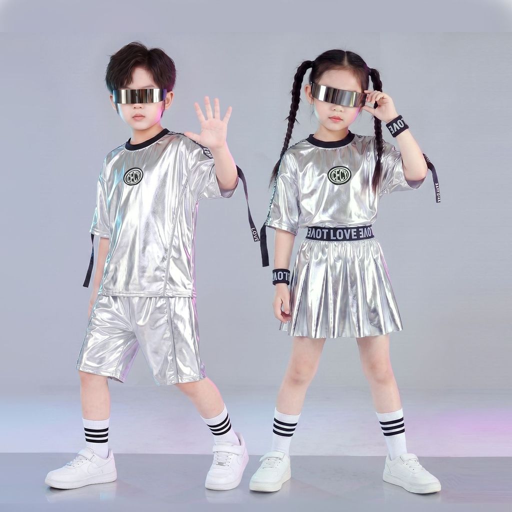 Công Nghệ Cảm Giác Trẻ Em Trang Phục Jazz Dance Mẫu Giáo ai Trường Tiểu Học Cổ Vũ Vũ Vũ Bạc Robot Tr