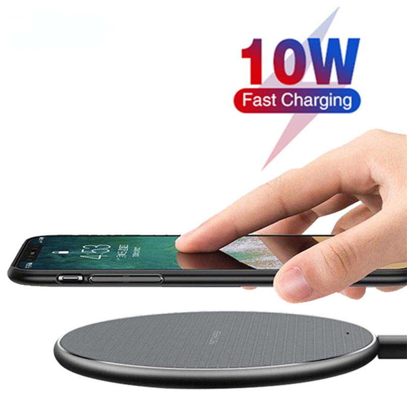 Bộ sạc không dây QXZ 10W cho IPhone 13 12 11 Xs Max X XR 8 Plus 10W Tấm sạc nhanh cho Xiaomi Samsung