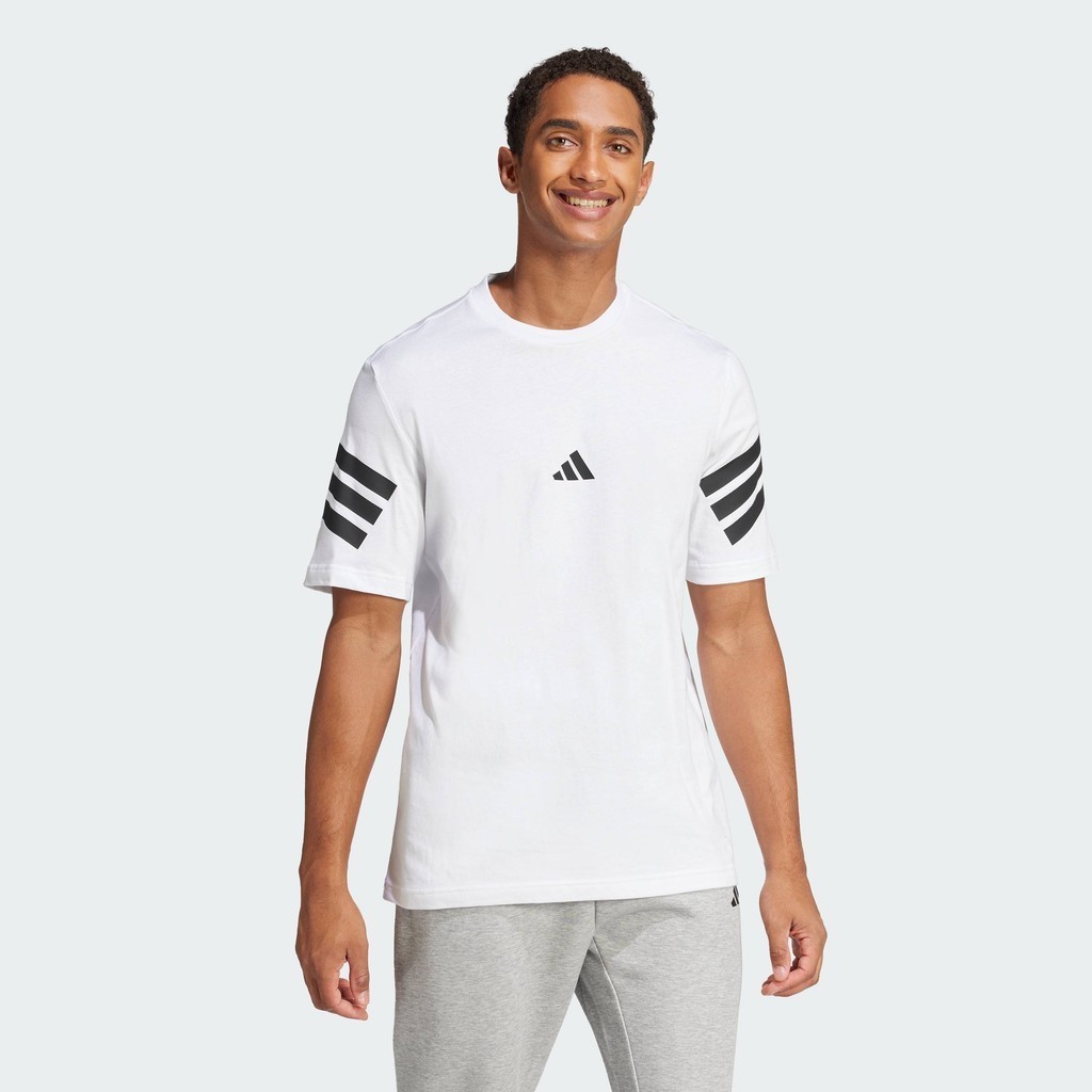 adidas Phong cách sống Áo Thun 3 Sọc Future Icons Nam trắng JD4880