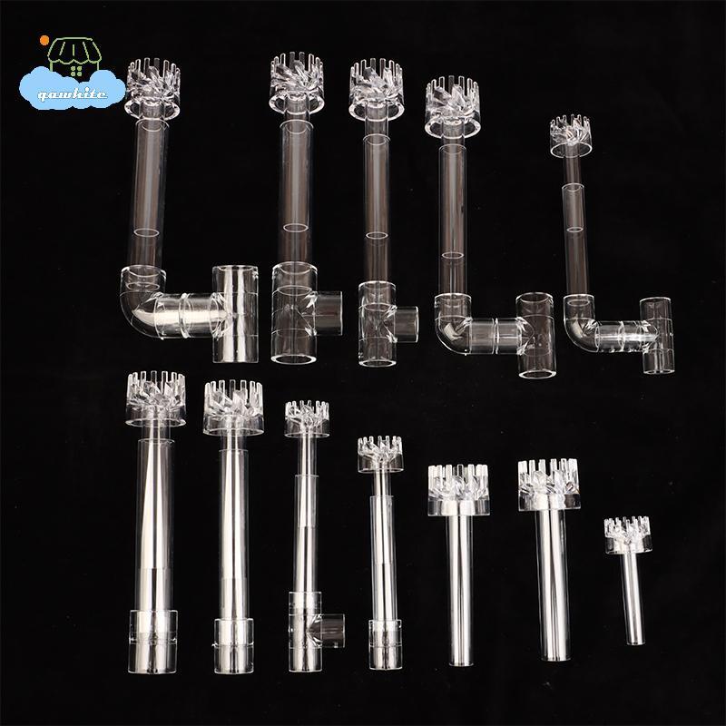 [LI] 1 Bộ DIY Clear Aquarium Skimmer Acrylic Lily Spin Inflow Outflow Water Plant Tank Filter Cleani