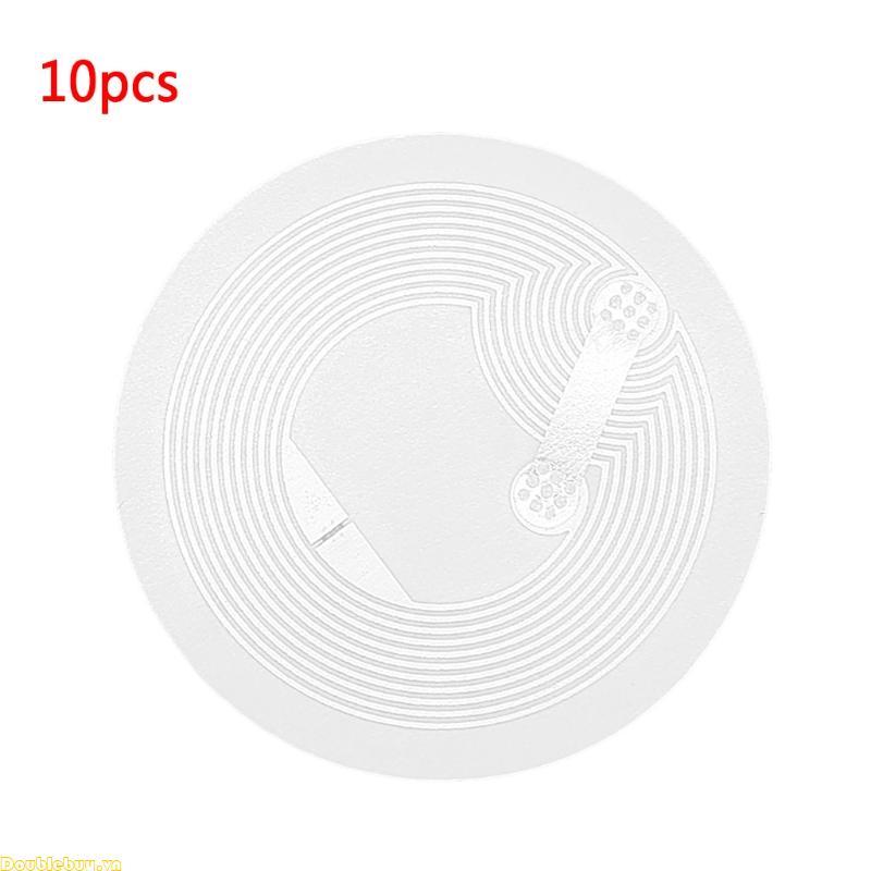 Doublebuy 25mm Vòng NFC Thẻ Dán NTAG215 Chống Kim Loại Dính Đa Năng Lable NFC Thẻ Kim Loại Cho NFC-E