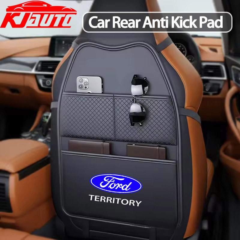 Ford Territory Da Ghế Ô Tô Bảo Vệ Lưng Đá Thảm Có Túi Đựng Máy Tính Bảng Cho Lãnh thổ CX743 CX756 CX