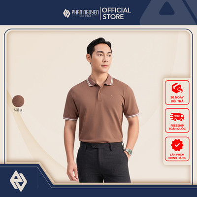 Áo polo cotton nam Phan Nguyễn, chất liệu cao cấp, mềm, mát, co giãn tốt, form regular fit APC.316
