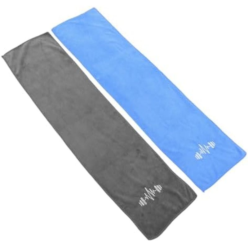 2pcs Microfiber Gym Yoga Towels Sweat Absorbent Comfortable Athletic Towels Quick Dry Breathable Fit