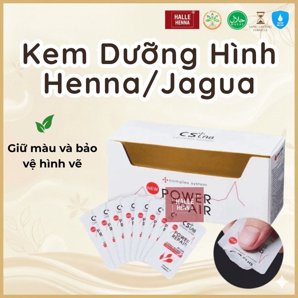 Dưỡng CSLAB Hàn Quốc – Phụ Kiện Giữ Màu Hình Vẽ Henna & Jagua Bền Đẹp