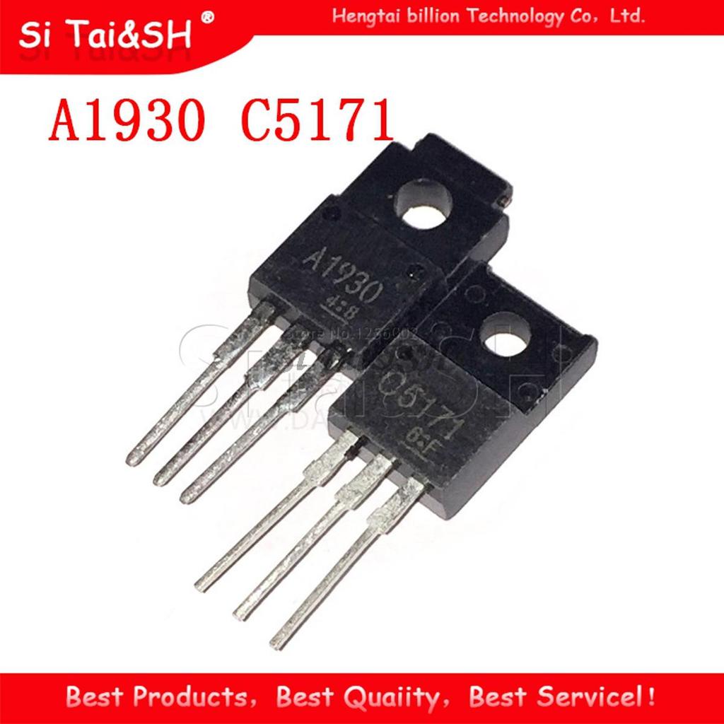 10 CÁI (5 CÁI 2SA1930 + 5 CÁI 2SC5171) A1930 TO-220 C5171 TO220 Chính hãng và mới