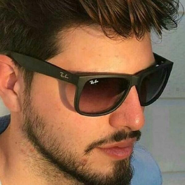Kính râm Ray Ban Justin Rb4165 Đen / Nâu Phân cực Justin Bất kỳ IMBATIBLE